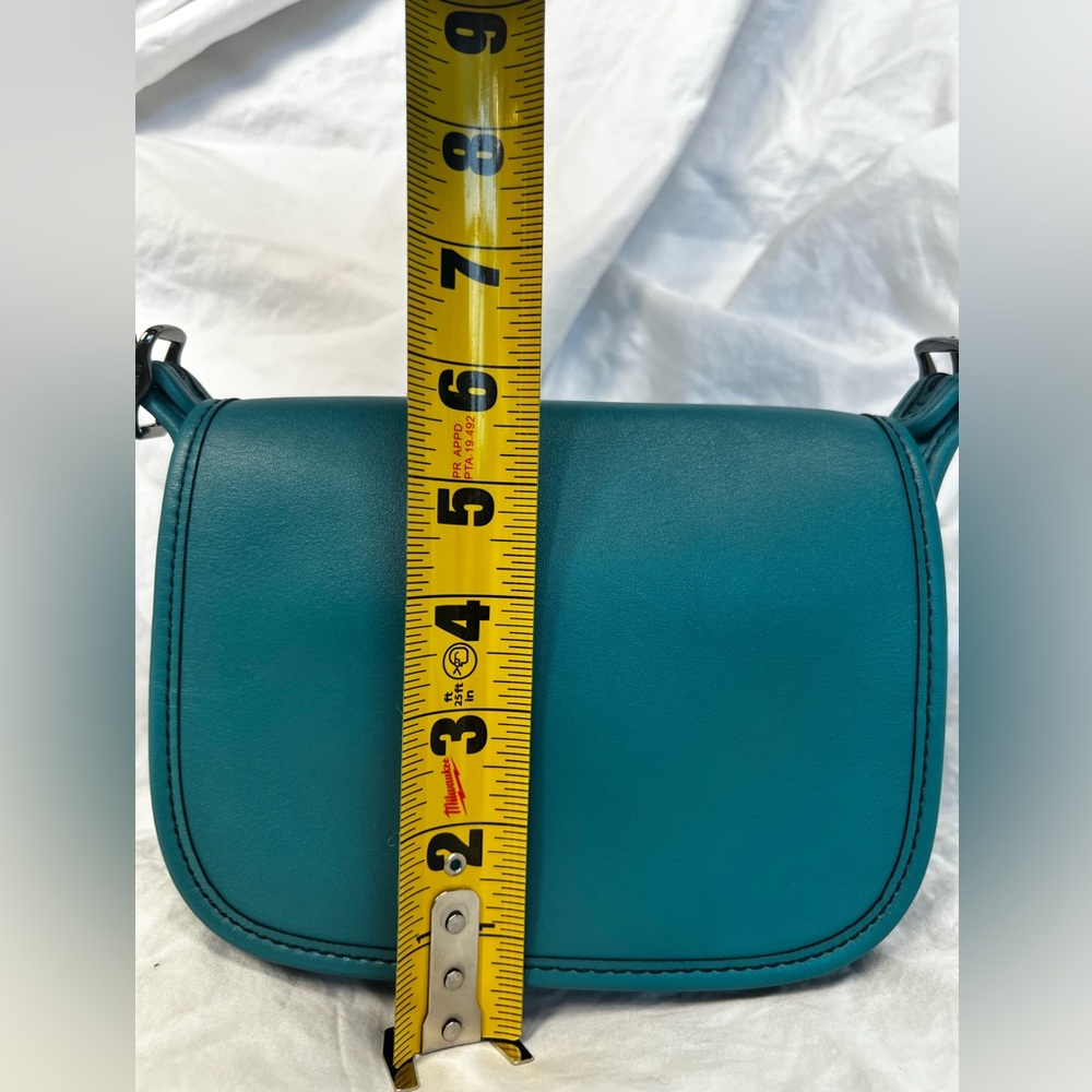 Coach 75th Anniversary Re-Edition Saddle Bag 18 - Dark Teal - Picture 10 of 12
